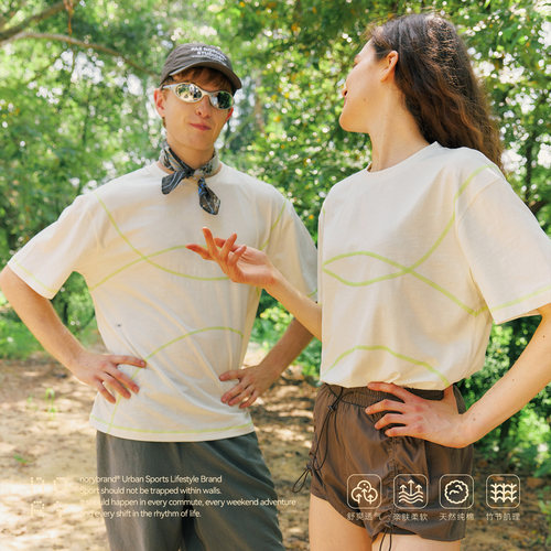 NORYBRAND  哈苏线竹节棉短袖TEE-双版型舒适休闲夏季正肩T恤上衣