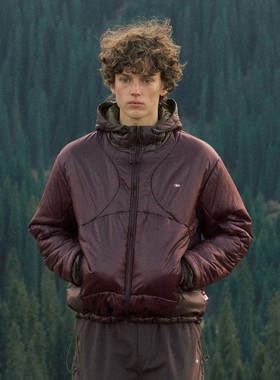 NORYBRAND户外 Primaloft金标P棉动态拼色棉服拒水防潮外套冬加厚