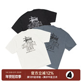 Stussy Cali Grown 阿伦777 25FW草写字母logo水洗短袖 T恤男女