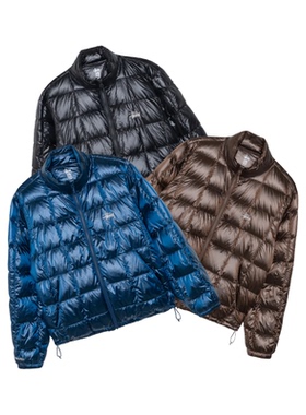 阿伦777 Stussy Midweight Puffer 24FW刺绣logo拉链羽绒服外套男