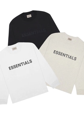 阿伦777 Fear of God FOG Essentials胸前Logo圆领打底长袖T恤男