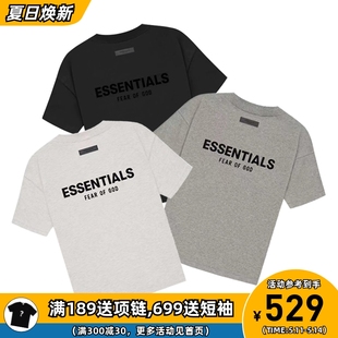 FOG T恤男 阿伦777 God 22SS植绒背标双标短袖 Fear Essentials