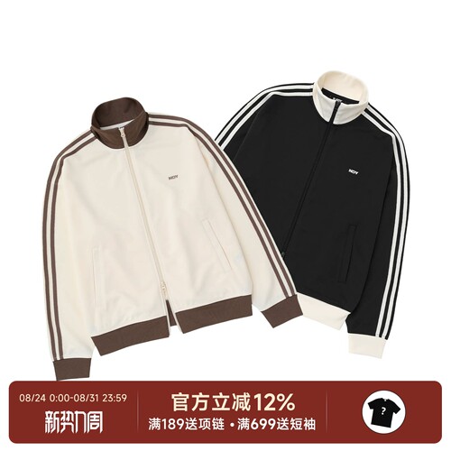 Nerdy25FW串标薄款拉链夹克外套