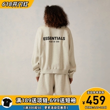 阿伦777 Fear Of God Essentials 22SS植绒背标双标圆领卫衣套头