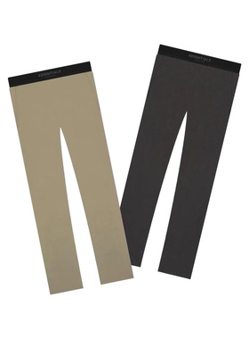 阿伦777 Fear of God Essentials 22SS腰部拼色麂皮直筒长裤男女