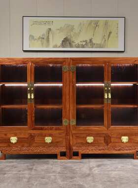 刺猬紫檀红木酒柜餐边柜京瓷家具