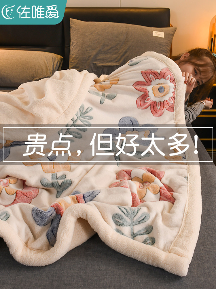 羊羔绒儿童毛毯幼儿园毯子午睡毯小学生宿舍盖毯婴儿被子冬季加厚