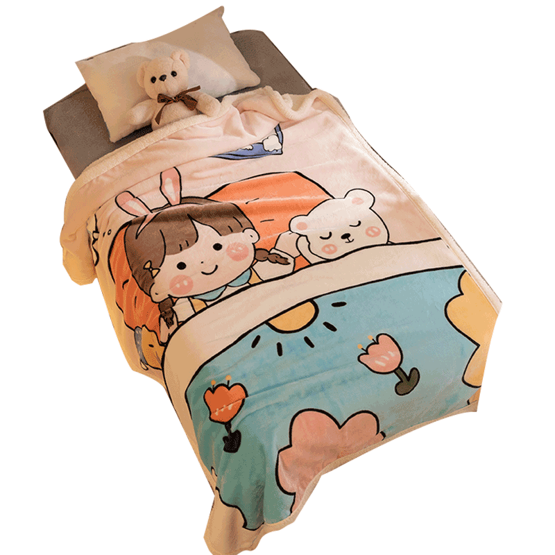 儿童午睡空调被可爱毛毯