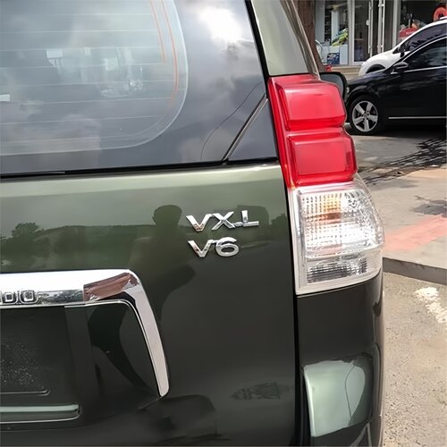 丰田普拉多V6车标霸道车贴TXLVXL