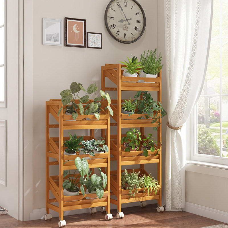 【福利清仓款】阳台花架子客厅落地式植物架实木质超市水果店货架,住宅家具,花架/花几,淘宝优惠券,粉丝福利购,淘宝优惠卷