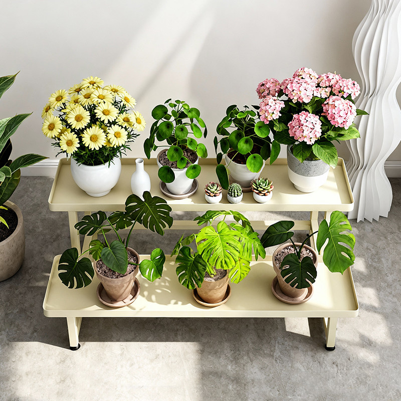 带轮可移动阳台花架子客厅落地式铁艺多层植物摆放架阶梯置物架子,住宅家具,花架/花几,淘宝优惠券,粉丝福利购,淘宝优惠卷