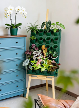 阳台花架子客厅落地式ins风植物摆放架网红画架花盆架花槽植物墙