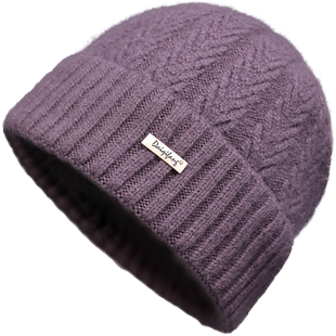 秋冬季老年人老太太保暖毛线帽冬中老年妈妈老人帽子女冬天奶奶帽