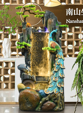 假山流水喷泉客厅办公室阳台摆件