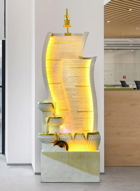 简约欧式落地循环流水摆件