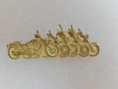 美式 饰配饰 复古 哈雷胸针纯铜质地 印第安 装 5个摩托车 饰