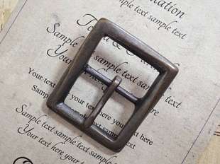 贝克汉姆扣 新款 实心紫铜皮带扣 复古经典 单针内径34mm 美式