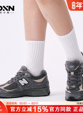 New Balance/NB复古百搭男休闲运动鞋灰色女舒适慢跑鞋2002RTC
