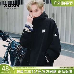 MLB 新款 汪苏泷同款 男防水防泼水纯色女休闲夹克外套B01. 26春季