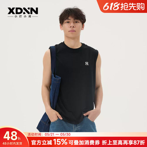 MLB26夏季新款纯色小标无袖背心