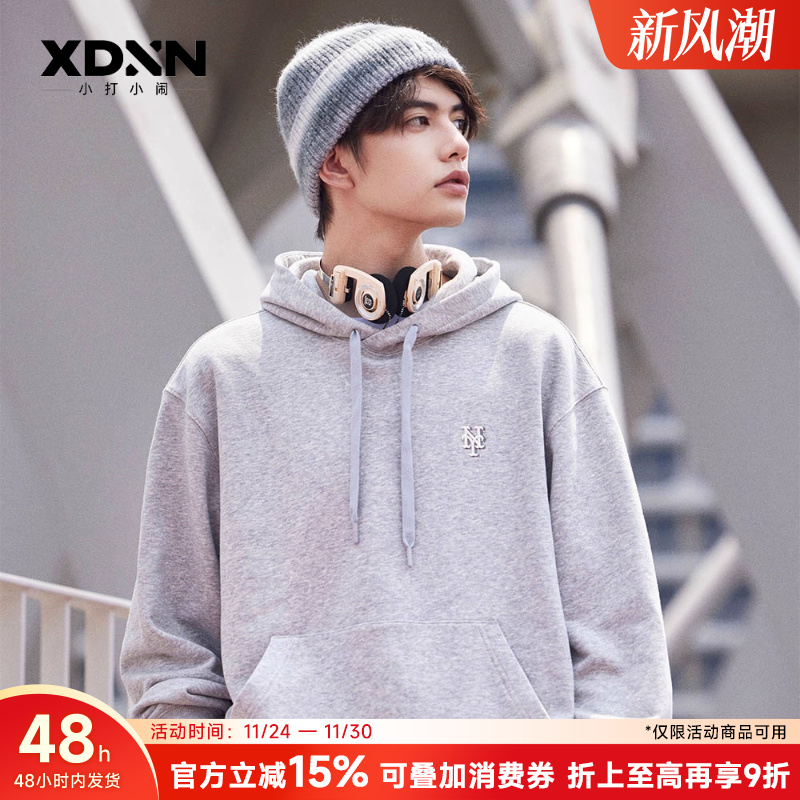 MLB男女通用套头小LOGO连帽卫衣