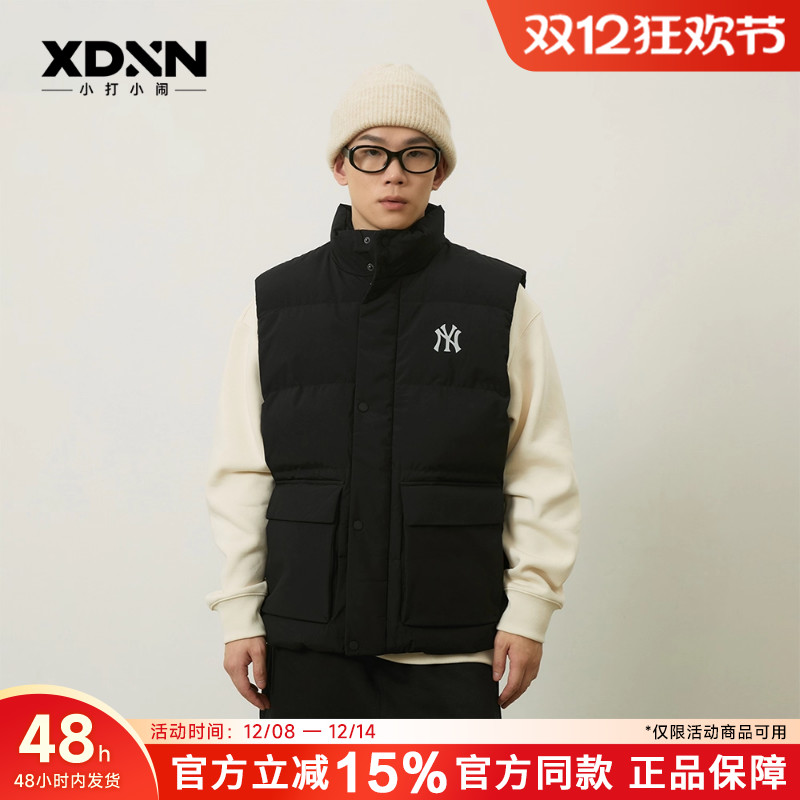 MLB新款羽绒马甲情侣运动外套