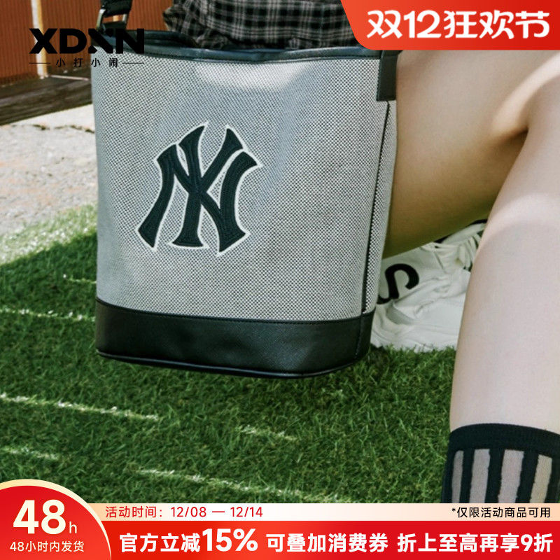 MLB高级秋冬情侣通勤帆布水桶包