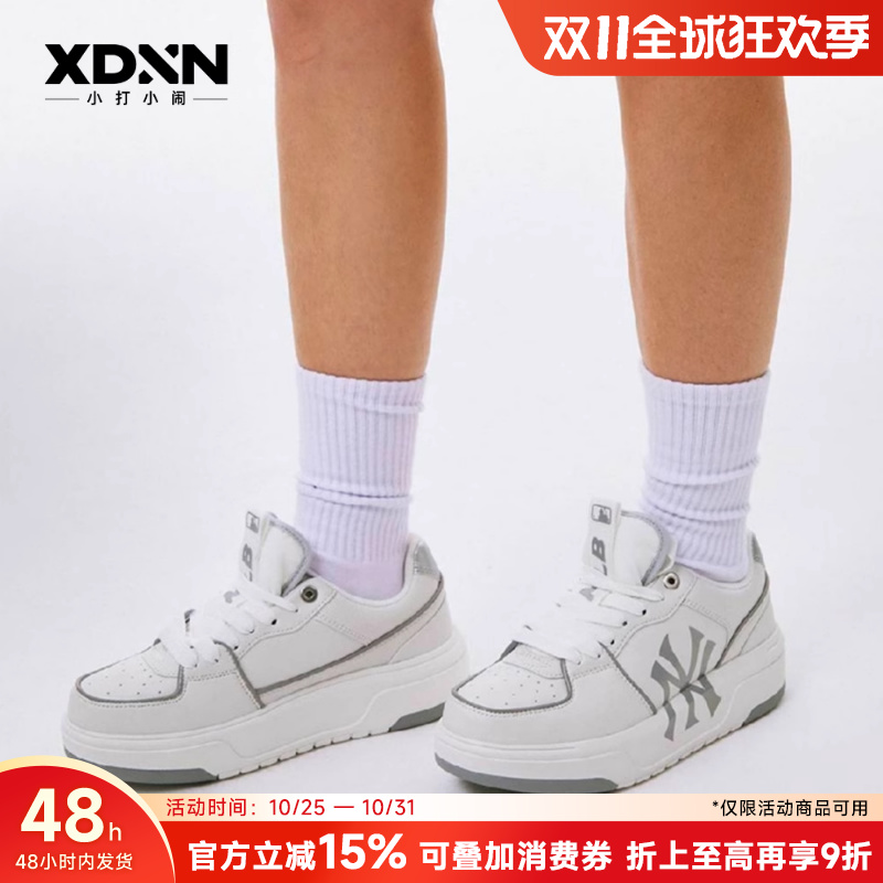 MLB运动鞋厚底增高系带男女