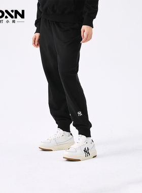 MLB26春季新款男女同款纯色针织裤宽松运动休闲裤束脚裤PTB11