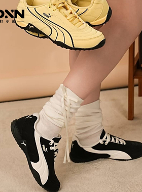 PUMA彪马Novacat Luxe麂皮女薄底鞋德训鞋男足球鞋通勤休闲鞋