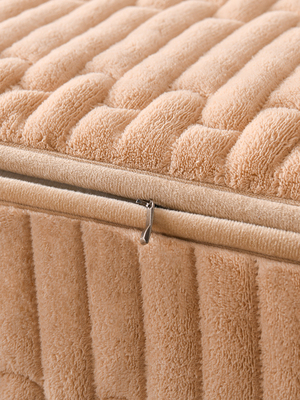 加厚牛奶绒六面全包床笠套冬季加绒夹棉拉炼款床垫保护套防尘床罩