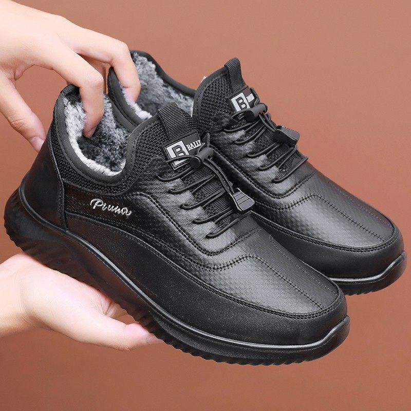 冬季新款男棉鞋老北京布鞋防水爸爸鞋加绒加厚保暖老人鞋大码男鞋,流行男鞋,棉鞋,淘宝优惠券,粉丝福利购,淘宝优惠卷