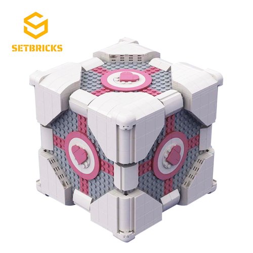SETbricks游戏我的世界正方体地狱传送门小颗粒拼装积木益智玩具