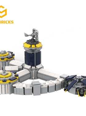 SETbricks詹姆斯敦为全人类月球基地模型小颗粒拼装积木益智玩具