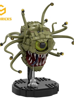 SETbricks暗黑破坏神龙与地下城旁观者颗粒拼装积木益智儿童玩具