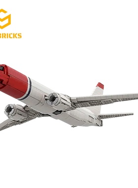 SETbricks航天飞机挪威波音737-800模型摆件颗粒拼装积木益智玩具