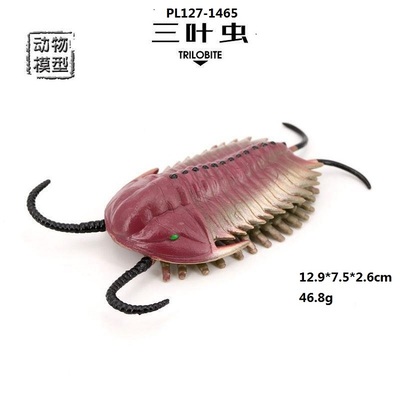 PL127-1465儿童仿真远古动物模型寒武纪海洋生物三叶虫儿童玩具