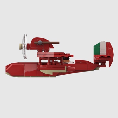 宫崎骏动画红猪波鲁克的水上飞机