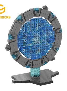 SETbricks星际之门亚特兰蒂斯太空门模型小颗粒拼装积木益智玩具