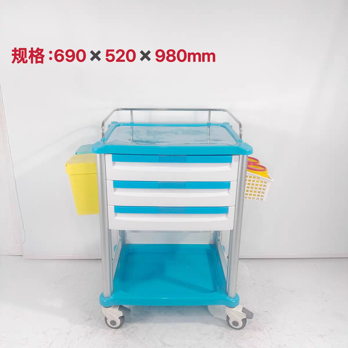 加厚ABS车治疗车输液车护理车医用手推车送药推车抢救车器械台