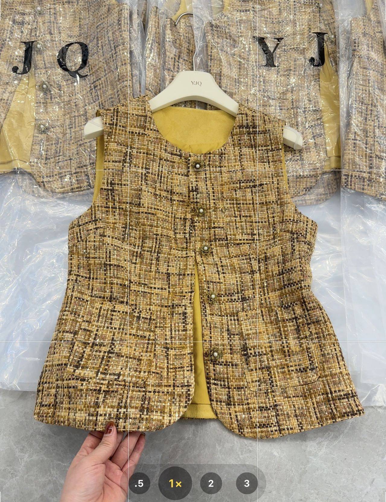 YJQ2025春季新款女装时尚马甲洋气百搭 超好看小香风