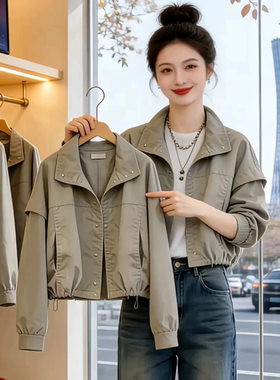 韩系chic别致小外套女2026早秋新款今年流行巨好看的爆款主播夹克
