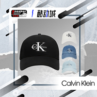 CALVIN KLEIN CK JEANS 字母刺绣纯棉复古牛仔棒球帽弯檐帽