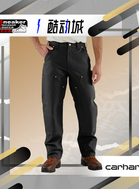 Carhartt卡哈特B01重磅帆布双膝加厚工装裤美式宽松直筒伐木裤