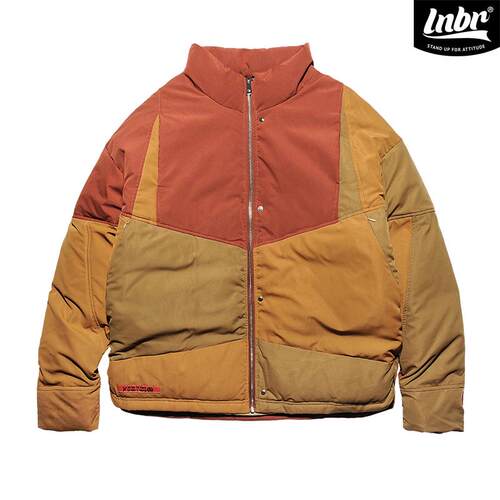 LNBR短款拼色保暖外套羽绒服男