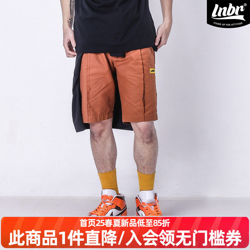 LNBR新款卡其色原创国潮工装休闲短裤宽松五分裤加大码中裤,男装,休闲裤,淘宝优惠券,粉丝福利购,淘宝优惠卷