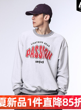 LNBR2025春季2面可穿passion字母印花卫衣时髦宽松男女同款大码