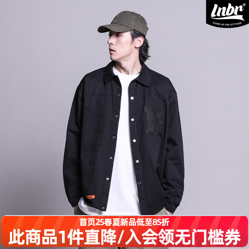 LNBR尖领长袖时尚潮牌长袖衬衫