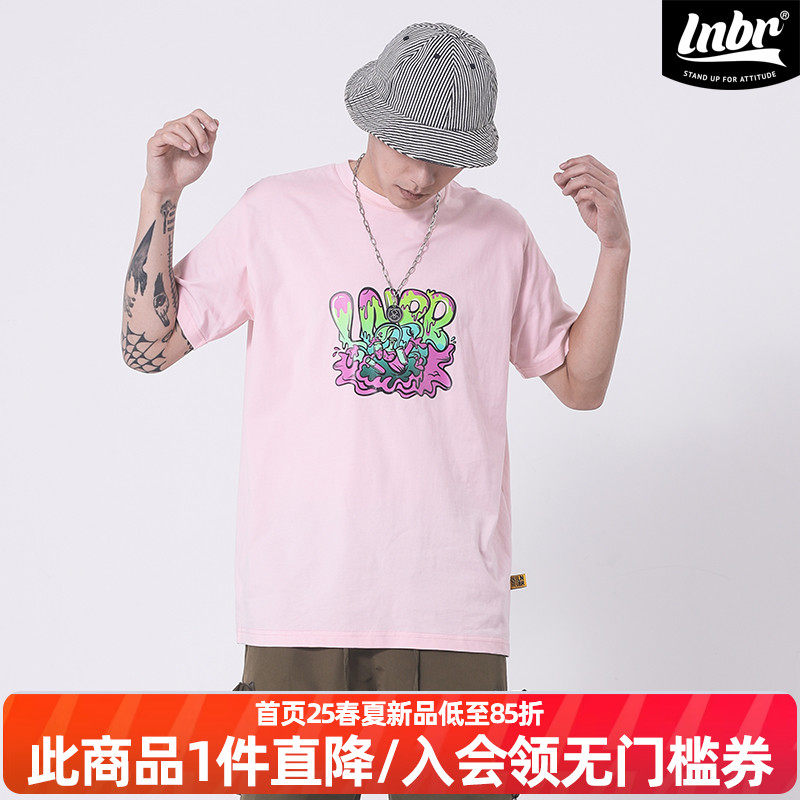 涂鸦lnbr2021ss印花短袖t恤