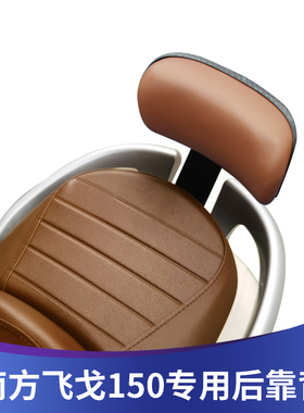 适用于南方摩托飞戈150加大后靠背NF150T-3改装皮靠垫带支架配件